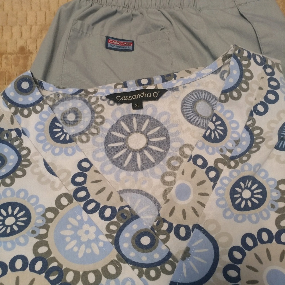 Printed medical scrubs